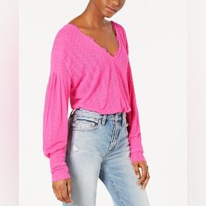 Free People Dream Girl V Neck Sweater Size Small